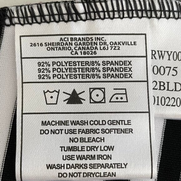 Fairways Slvless Mandarin Collar V Neck Striped DeLux Dri Golf Top Blk+Wht Sz S - Picture 9 of 10